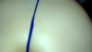 curvy babe bends over in lingerie stockings