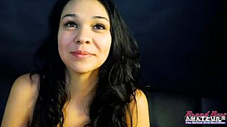 😍 lovely brunette coed sabrina takes a deep doggystyle pounding then swallows every drop! 🔥