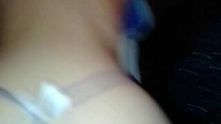 curvy babe bends over in lingerie stockings