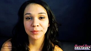 😍 lovely brunette coed sabrina takes a deep doggystyle pounding then swallows every drop! 🔥