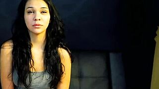 😍 lovely brunette coed sabrina takes a deep doggystyle pounding then swallows every drop! 🔥