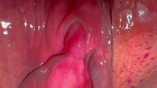 amateur asian milf's shaved pussy close up 227 days post virginity loss