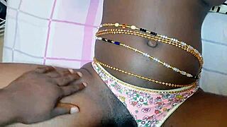 Big Ass Ebony Teen's Tight Pussy Takes Every Inch