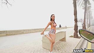 claudia bavel's pussy fucked hard outdoors all day long