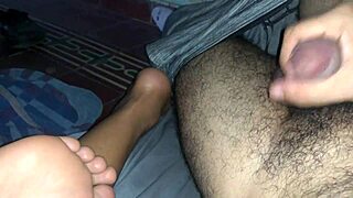 What A Sweet Footjob To Start The Morning Right!