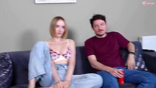 Do You Want Hubby Watching His Young Wife's Anal Casting Fuck