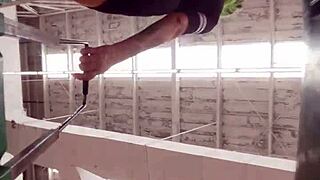 big ass latina shakes culona booty in supermarket