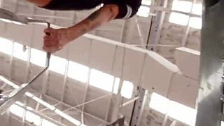 big ass latina shakes culona booty in supermarket