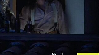 Damn, that cowboy's huge cock owns this hot blonde teen outdoors!