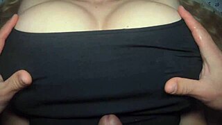 whoa check out this cum shots lineup blasting all over the neighbor's huge tits 💦🍈🍈