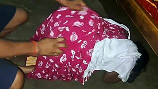 Indian Bhabhi's Tight Pussy Takes Hard Desi Village Pounding