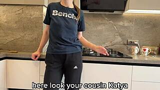 cheating on wife... banged her russian sister doggystyle with huge cock subtitles