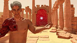 let's play absurd temptation: shaved blonde pussy blowjob demo