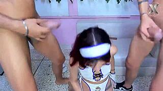 I'm Jasmine blowin' college friends sloppy deep