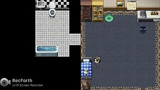 Femdom trains devoted foot slave