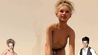 let's play absurd temptation: shaved blonde pussy blowjob demo