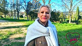 mature victoria burns hot in lingerie at 47