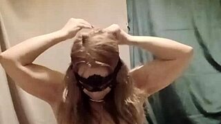 french slave maid bound dildo toilet humiliation session