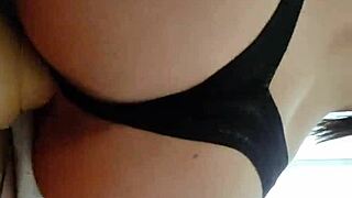 Latina Teen Whore Masturbates Hard with Huge Dildo Quarantine