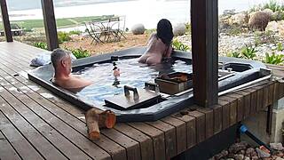 early mountain morning ebony milf moans as juicy pussy gets licked hidden