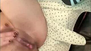 Crossdresser Anally Pounds Moaning Curvy Brunette Hard