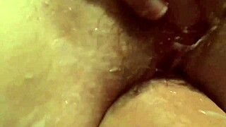 ginger wife masturbates hairy pink pussy to creampie orgasm homemade