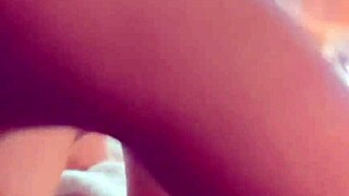 she orgasms hard with her wet pussy soaking everything around