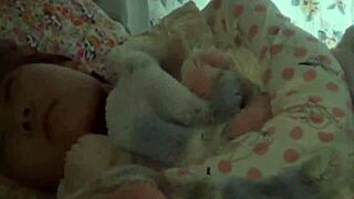 hairy petite asian teen babe in uniform rubs pussy hd