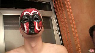 Leyre Pajon and Sandra Milka suck cocks guzzle bukkake loads