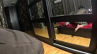 Deep-Throat Rides Fat Cock Then Cum Play in Down-Jacket