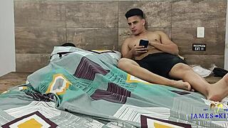 stepsister gets horny while girlfriend is around