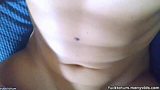 Amateur French teen's homemade sex tape packs five cumshots.