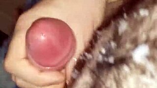 Cumshot session captured on camera