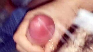 Cumshot session captured on camera