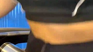 post workout hottie masturbates in crowded bathroom