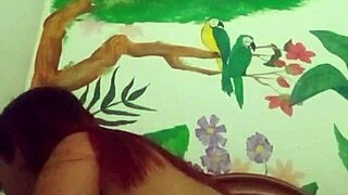 Stepbro hammers pretty young latina's big ass tits doggystyle missionary creampie