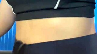 post workout hottie masturbates in crowded bathroom