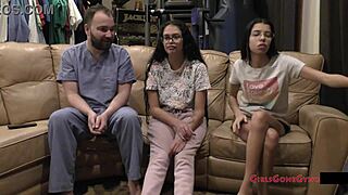 nurse angel santana endures barefoot tickle checkup with gaping pussy