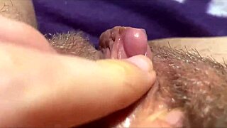 Homemade closeup of huge throbbing clit pulsing in orgasm