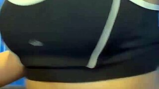 post workout hottie masturbates in crowded bathroom