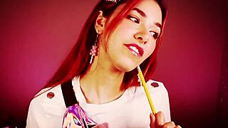 Pretty shy sub ASMR worships your cock?