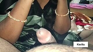 Desi Kavita Bhabhi's teasing missionary tease with small cock