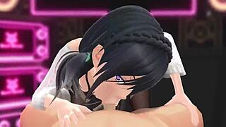 Mmd girl slurps cock hungrily in pov