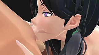 Mmd girl slurps cock hungrily in pov