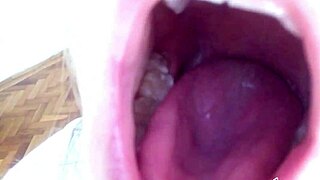 tongue saliva throat fetish with skinny blonde teen