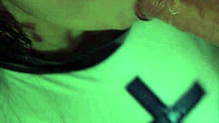 lecherous milf pegs bound guy with strapon then takes cum