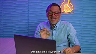 Juan Bustos Voyeurs Karolin Gomezxx and Millan Rodriguez Backstage