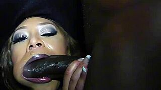 street ebony baddie bends over for big black cock pounding