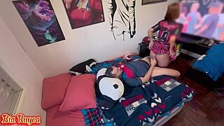 flamenguista fan takes bayer's big cock doggystyle live