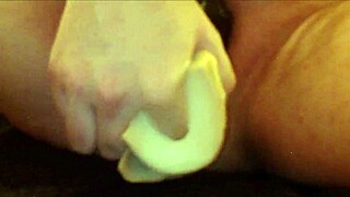 close-up stryker bullet wand teases pussy to orgasm cum